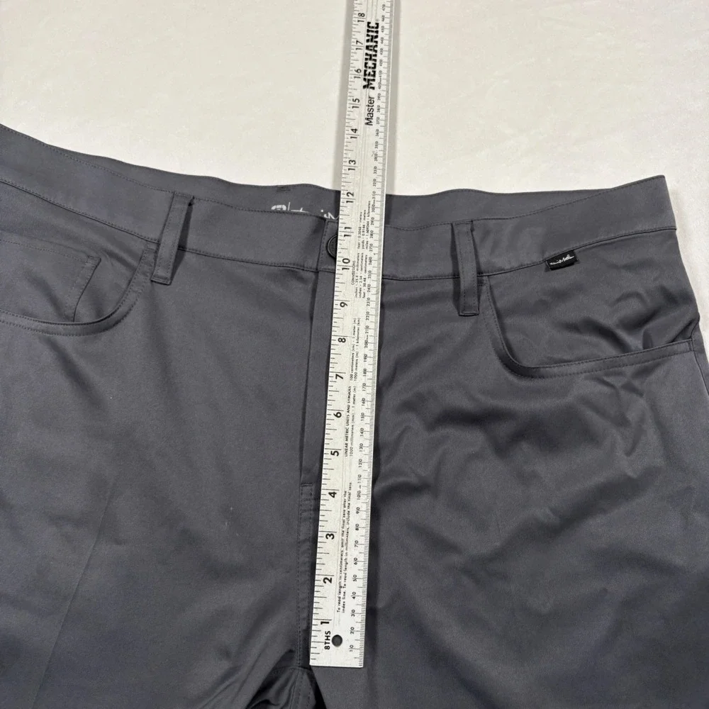 TravisMathew Pants Mens 38 Open To Close Gray Performance EUC